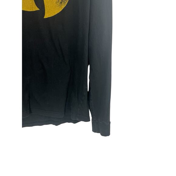 WU-TANG T-Shirt Long Sleeve Large Lucky Brand Yellow Black Cash Rules Streetwear - Picture 2 of 10